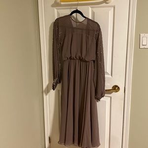 Asos evening dress. Never worn with tag. US 2 UK 6. Midi length. Sparkly